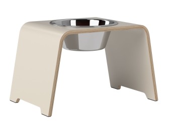 dogBar® |  SINGLE   | Cashmere grey | Edelstahl | M 