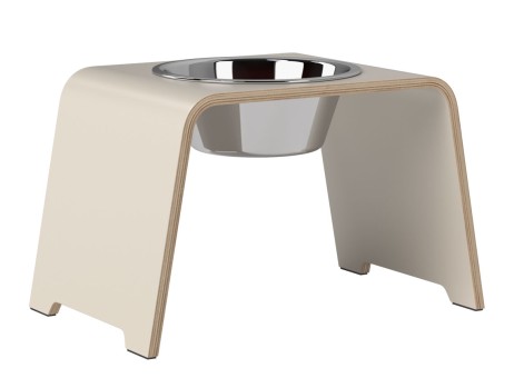 dogBar® |  SINGLE   | Cashmere grey | Edelstahl | M 