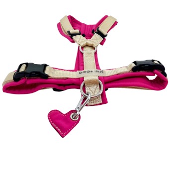 Y Brustgeschirr | Sand - Himbeere 