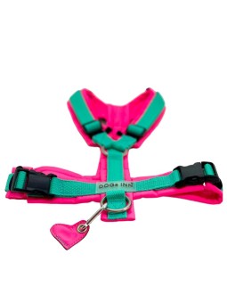 Y Brustgeschirr | Minze - Neonpink 