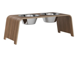 dogBar® | Classic  | Nussbaum | Edelstahl | L 