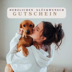 Gutschein (Online) Glückwunsch Hund 