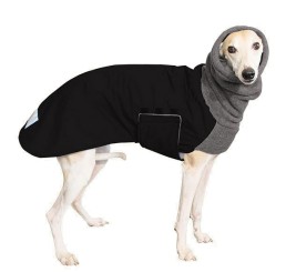 Windhundmantel | Winter | Whippet | Schwarz 